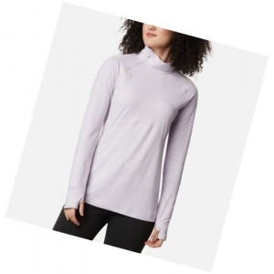 Columbia Winter Power Quarter Zip Knit Sweatshirt Kadın Mor | 31462-OQHF