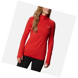 Columbia Winter Power Quarter Zip Knit Sweatshirt Kadın Turuncu | 06548-GVHE