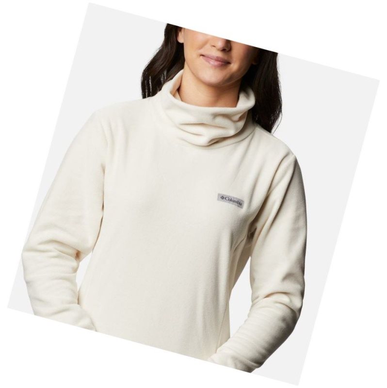Columbia Ali Peak Fleece Tunic Sweatshirt Kadın Krema | 94318-WZBI