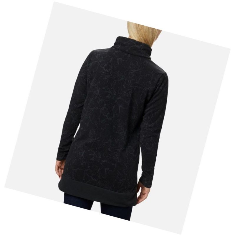 Columbia Ali Peak Fleece Tunic Sweatshirt Kadın Siyah | 18409-EOWA