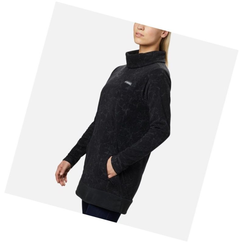 Columbia Ali Peak Fleece Tunic Sweatshirt Kadın Siyah | 18409-EOWA