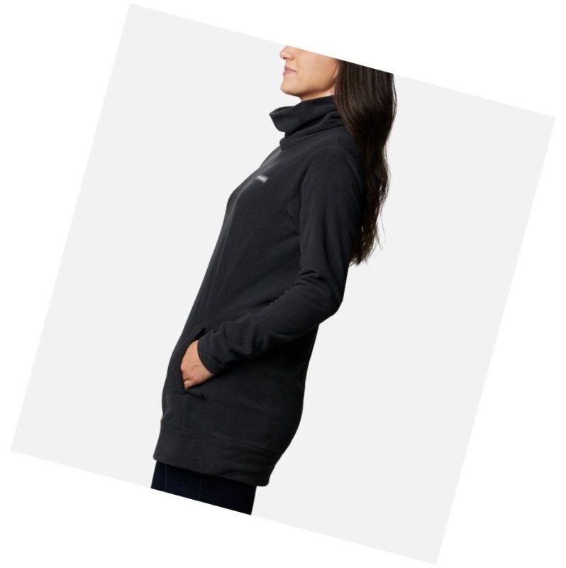 Columbia Ali Peak Fleece Tunic Sweatshirt Kadın Siyah | 13620-WMEK