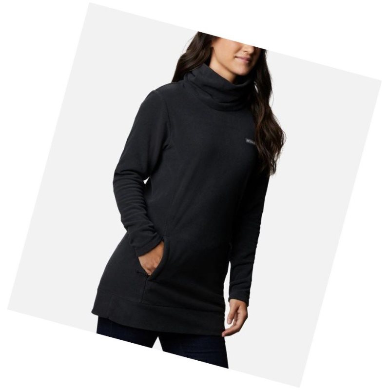 Columbia Ali Peak Fleece Tunic Sweatshirt Kadın Siyah | 13620-WMEK