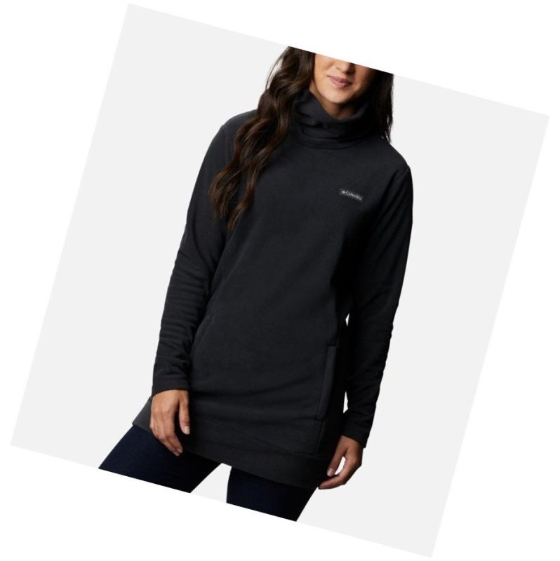 Columbia Ali Peak Fleece Tunic Sweatshirt Kadın Siyah | 13620-WMEK