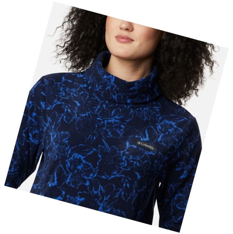 Columbia Ali Peak Fleece Tunic Sweatshirt Kadın Lacivert | 10834-QNFJ