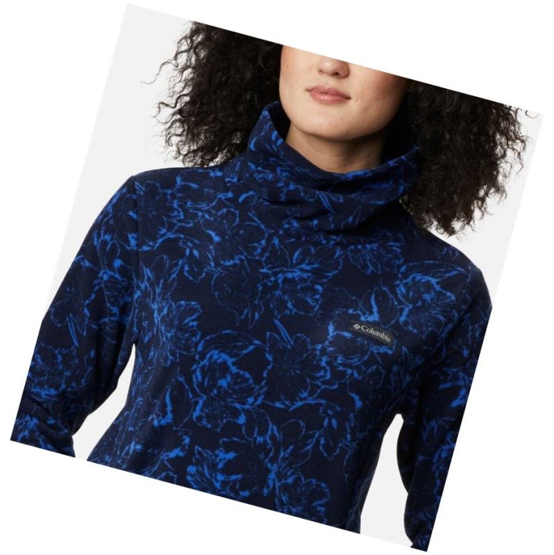 Columbia Ali Peak Fleece Tunic Sweatshirt Kadın Lacivert | 10834-QNFJ