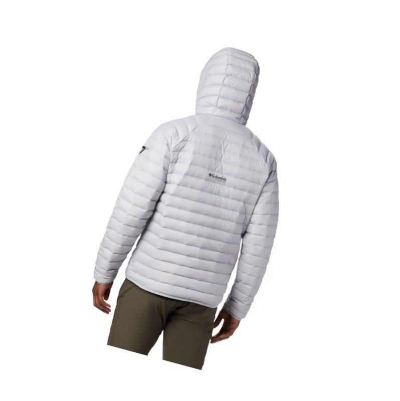 Columbia Alpha Trail Hooded Down Mont Erkek Gri | 89435-DCYL