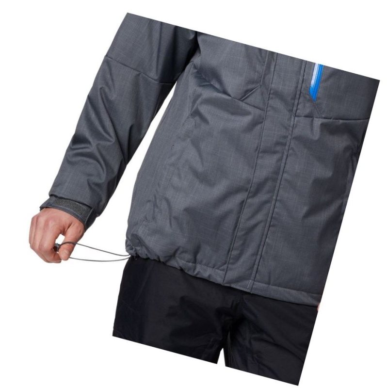 Columbia Alpine Action Insulated Mont Erkek Koyu Gri Mavi | 85629-JNEB