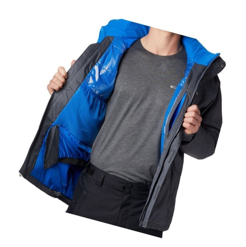 Columbia Alpine Action Insulated Mont Erkek Koyu Gri Mavi | 85629-JNEB