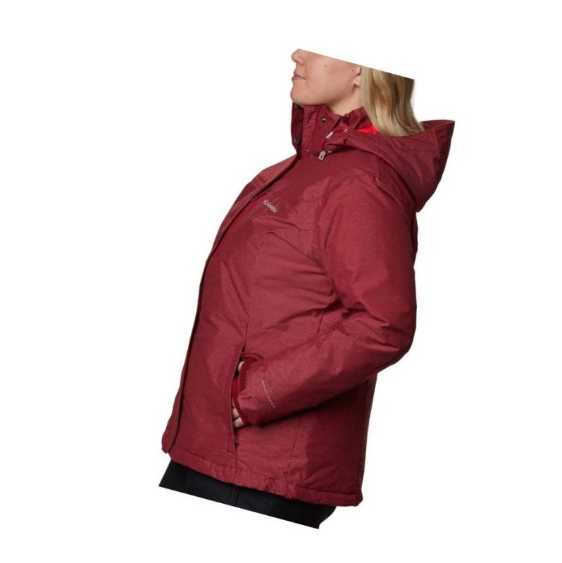 Columbia Alpine Action Omni-Heat Plus Size Mont Kadın Kırmızı | 37518-YHDL