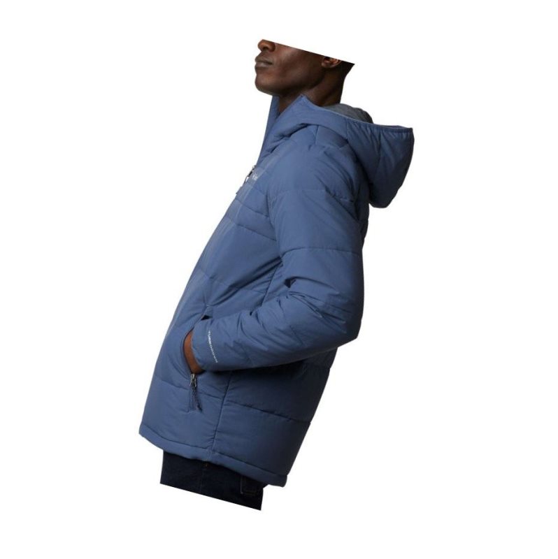 Columbia Alpine Tunnel 650 TurboDown Hooded Mont Erkek Koyu Mavi | 73829-OWJS