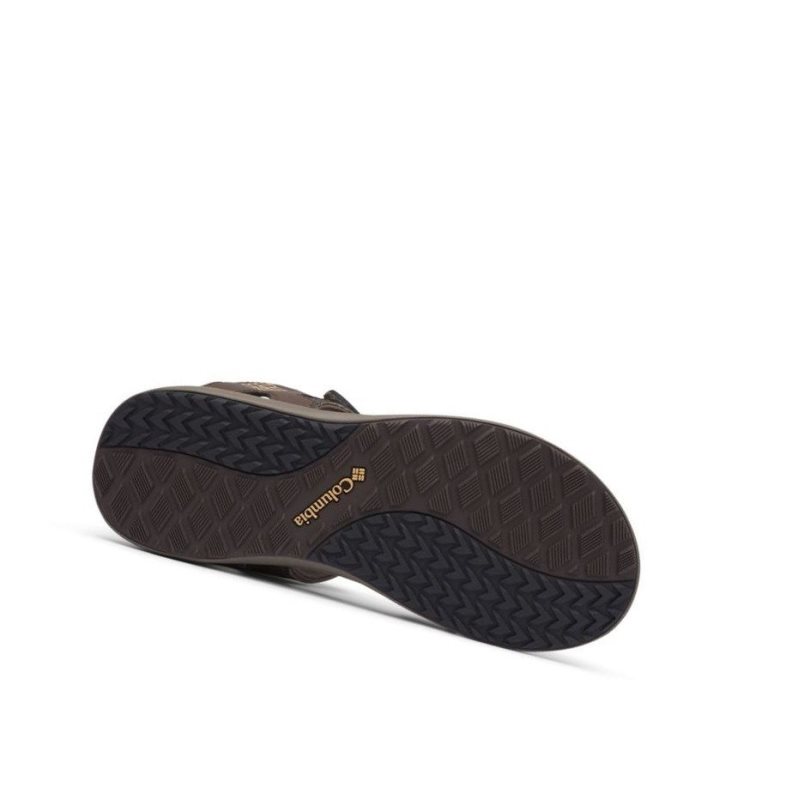 Columbia Ankle Strap Sandalet Erkek Koyu Kahverengi | 94185-APYH