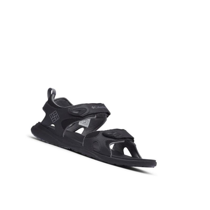 Columbia Ankle Strap Sandalet Erkek Siyah Gri | 75312-RAOI
