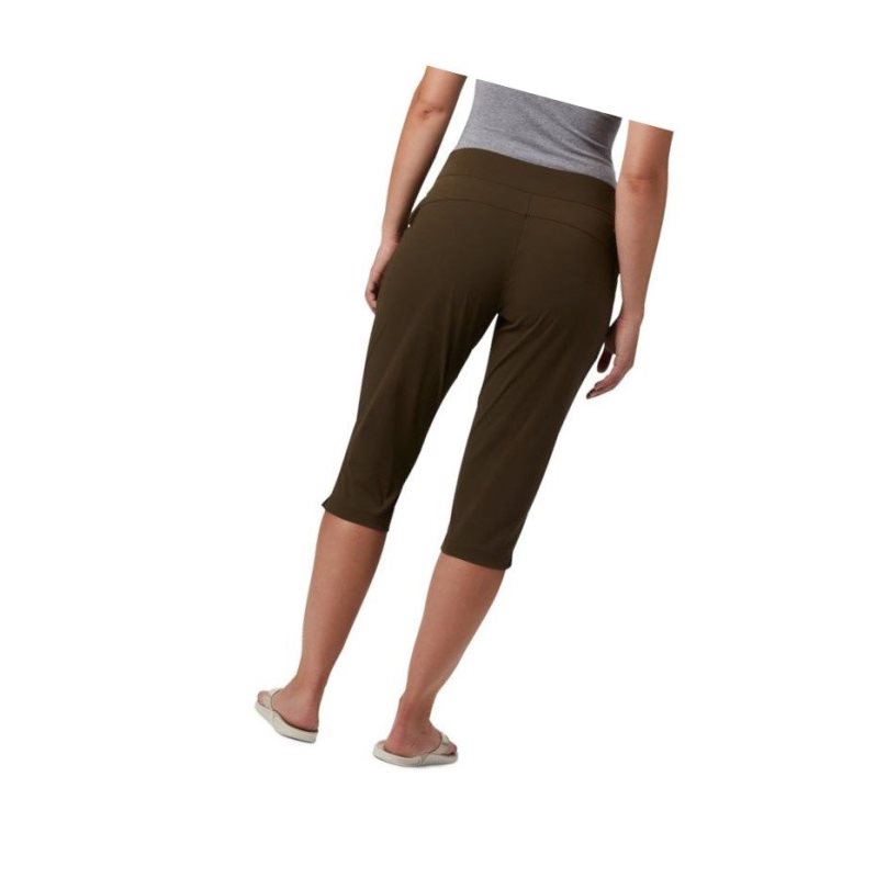 Columbia Anytime Casual Capri Pantolon Kadın Zeytin Yeşili | 09621-MDNA
