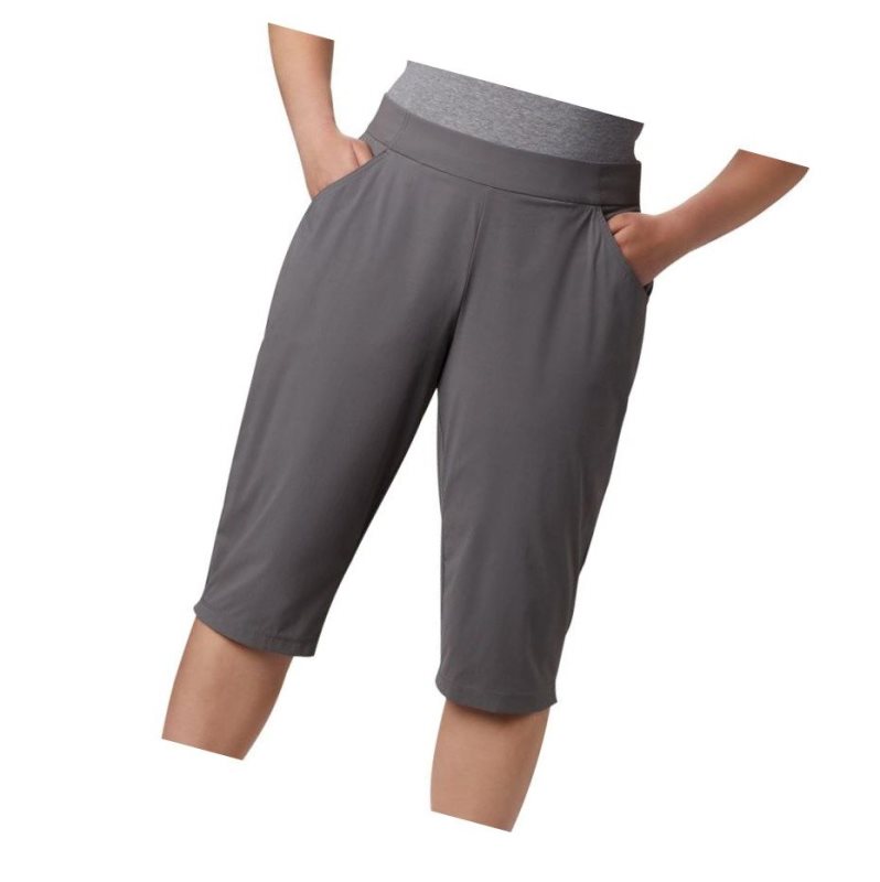 Columbia Anytime Casual Capri Plus Size Pantolon Kadın Gri | 05814-NJTE