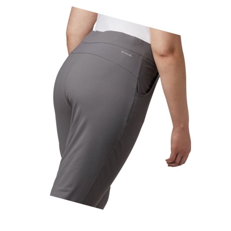Columbia Anytime Casual Pull On Plus Size Pantolon Kadın Gri | 32156-KEQD