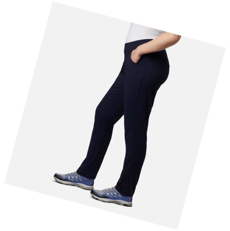 Columbia Anytime Casual Pull On Plus Size Pantolon Kadın Lacivert | 23945-TKPW