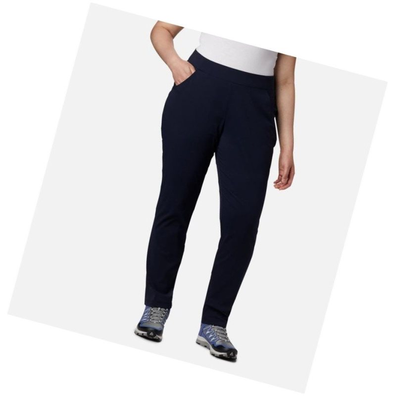 Columbia Anytime Casual Pull On Plus Size Pantolon Kadın Lacivert | 23945-TKPW