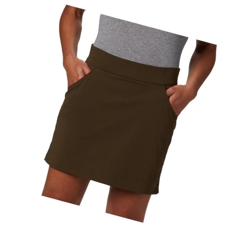 Columbia Anytime Casual Stretch Kısa Etek Kadın Zeytin Yeşili | 96034-CHVP
