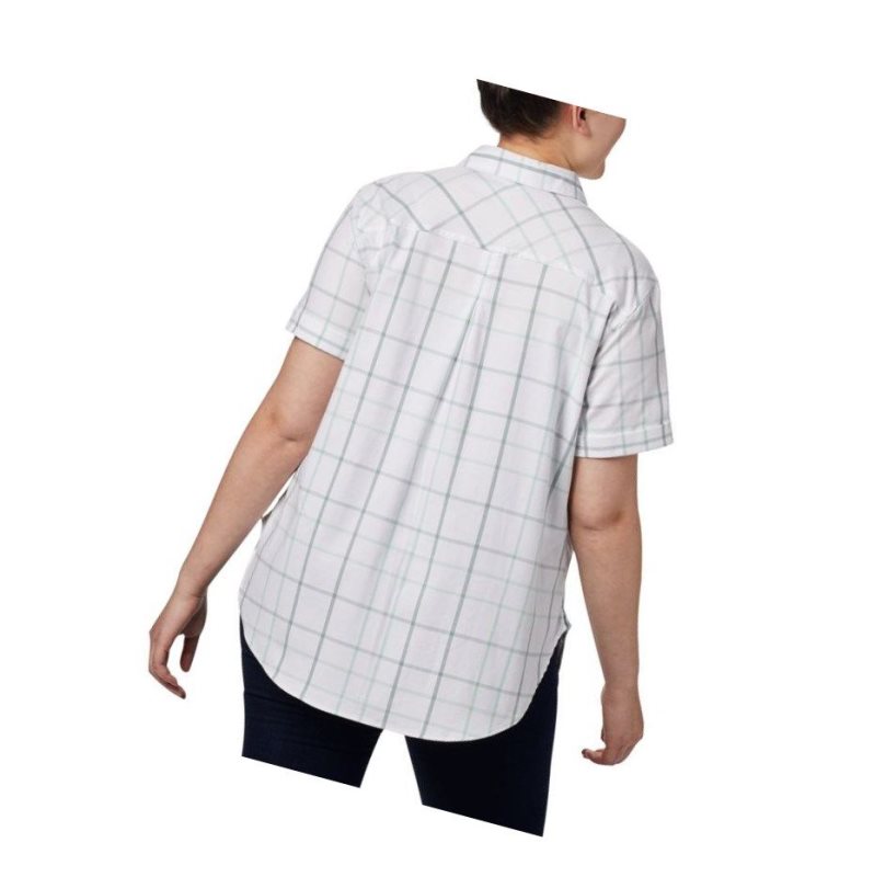 Columbia Anytime Casual Stretch Short Sleeve Plus Size Gömlek Kadın Nane Renkli | 76529-FPSM