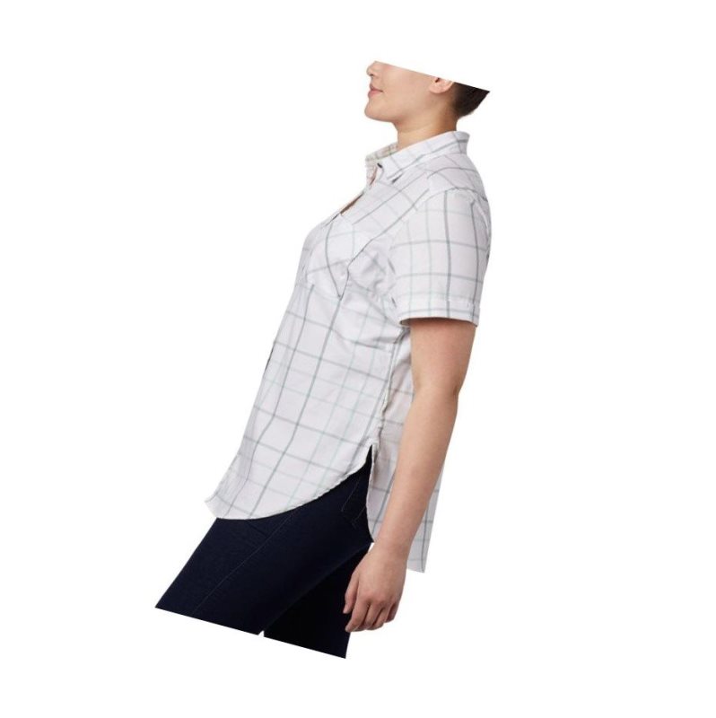 Columbia Anytime Casual Stretch Short Sleeve Plus Size Gömlek Kadın Nane Renkli | 76529-FPSM