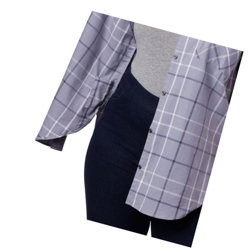 Columbia Anytime Casual Stretch Short Sleeve Plus Size Gömlek Kadın Mor | 13685-JZYQ