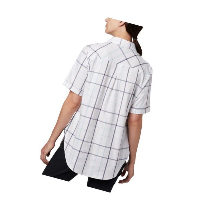 Columbia Anytime Casual Stretch Short Sleeve Gömlek Kadın Mavi Renkli | 07843-JGAF