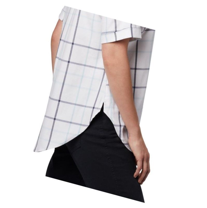 Columbia Anytime Casual Stretch Short Sleeve Gömlek Kadın Mavi Renkli | 07843-JGAF