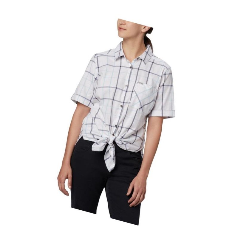 Columbia Anytime Casual Stretch Short Sleeve Gömlek Kadın Mavi Renkli | 07843-JGAF