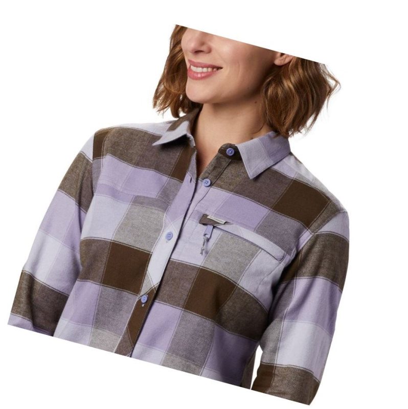 Columbia Anytime II Stretch Long Sleeve Gömlek Kadın Renkli | 20758-EQSD