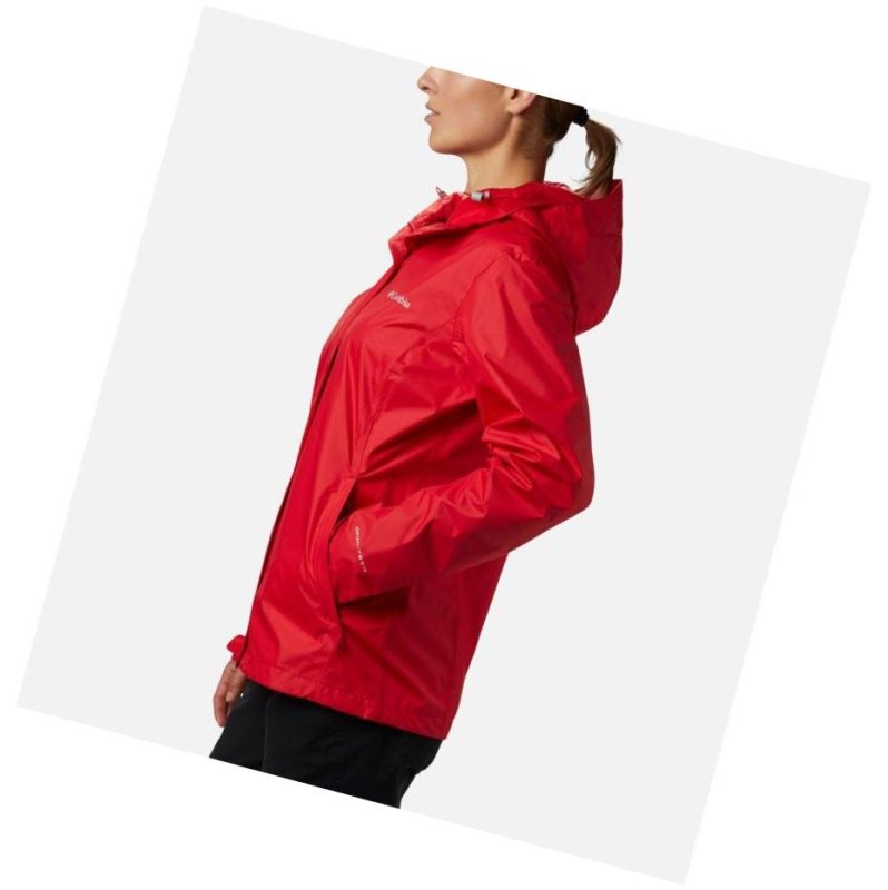 Columbia Arcadia II Rain Mont Kadın Kırmızı | 21769-KSTI