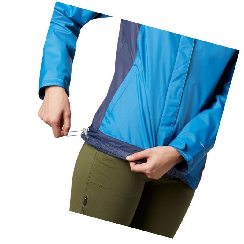 Columbia Arcadia II Rain Mont Kadın Lacivert | 91570-PZTH