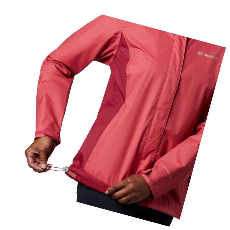 Columbia Arcadia II Rain Mont Kadın Pembe Kırmızı Mor | 42679-KHUT