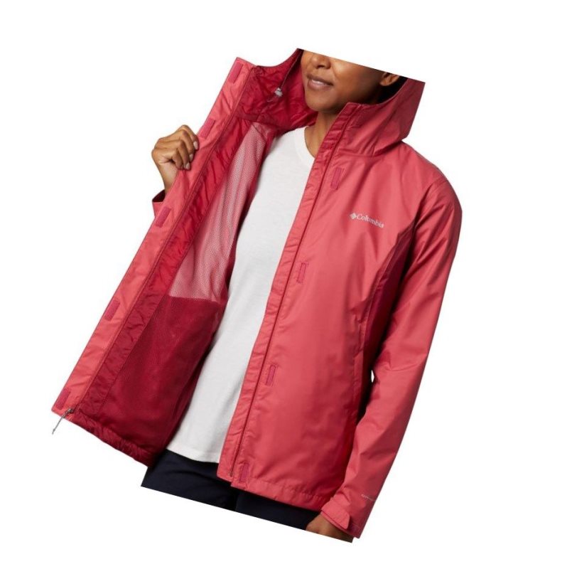 Columbia Arcadia II Rain Mont Kadın Pembe Kırmızı Mor | 42679-KHUT