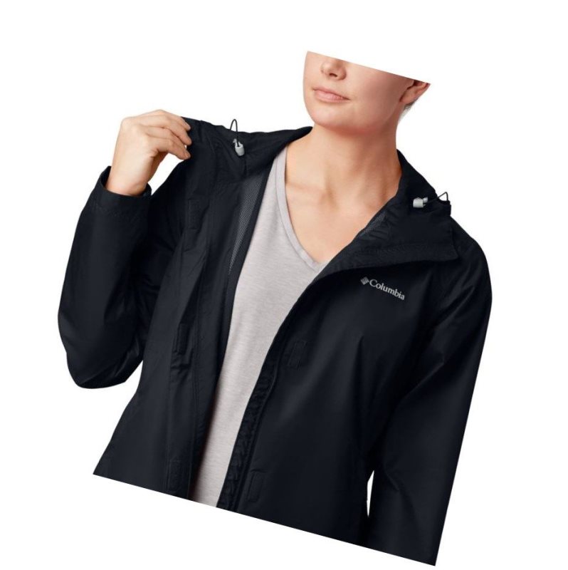 Columbia Arcadia II Rain Mont Kadın Siyah | 24695-QLEW