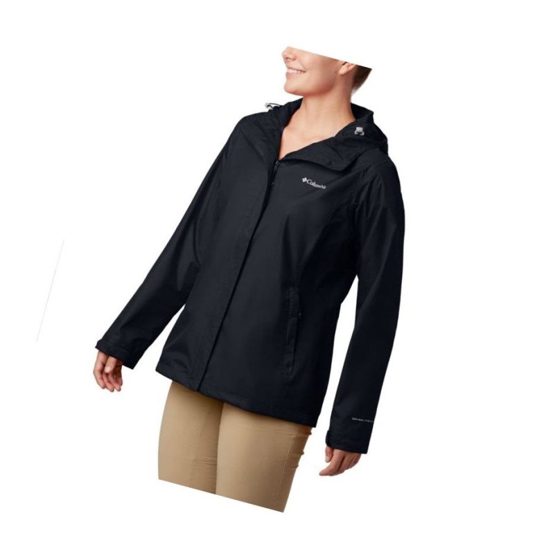 Columbia Arcadia II Rain Mont Kadın Siyah | 24695-QLEW