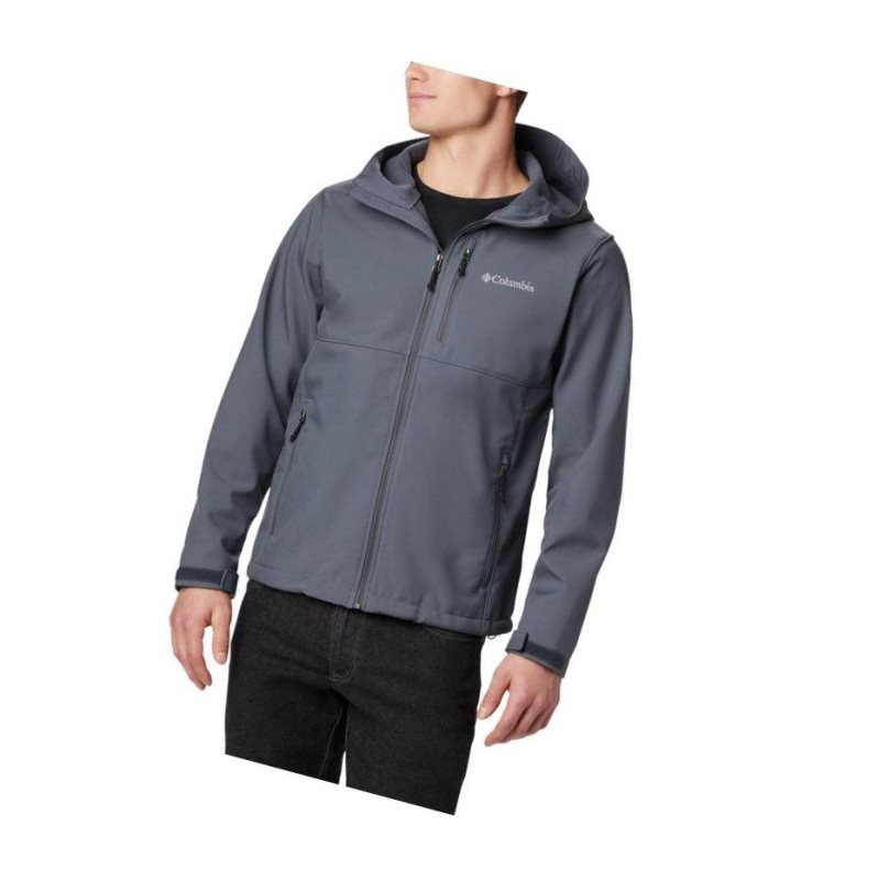 Columbia Ascender Hooded Softshell Mont Erkek Koyu Gri | 42708-VQRC