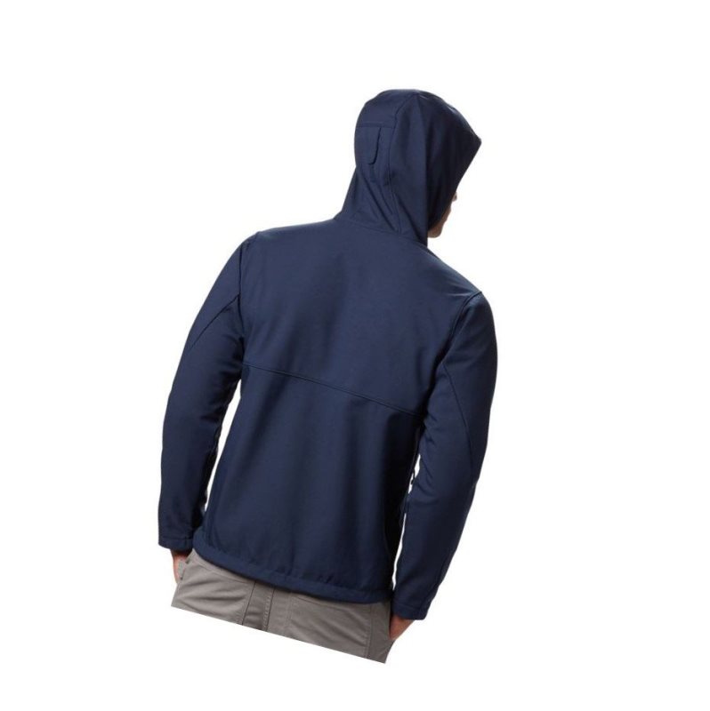 Columbia Ascender Hooded Softshell Mont Erkek Lacivert | 93482-DNBA