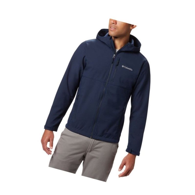 Columbia Ascender Hooded Softshell Mont Erkek Lacivert | 93482-DNBA