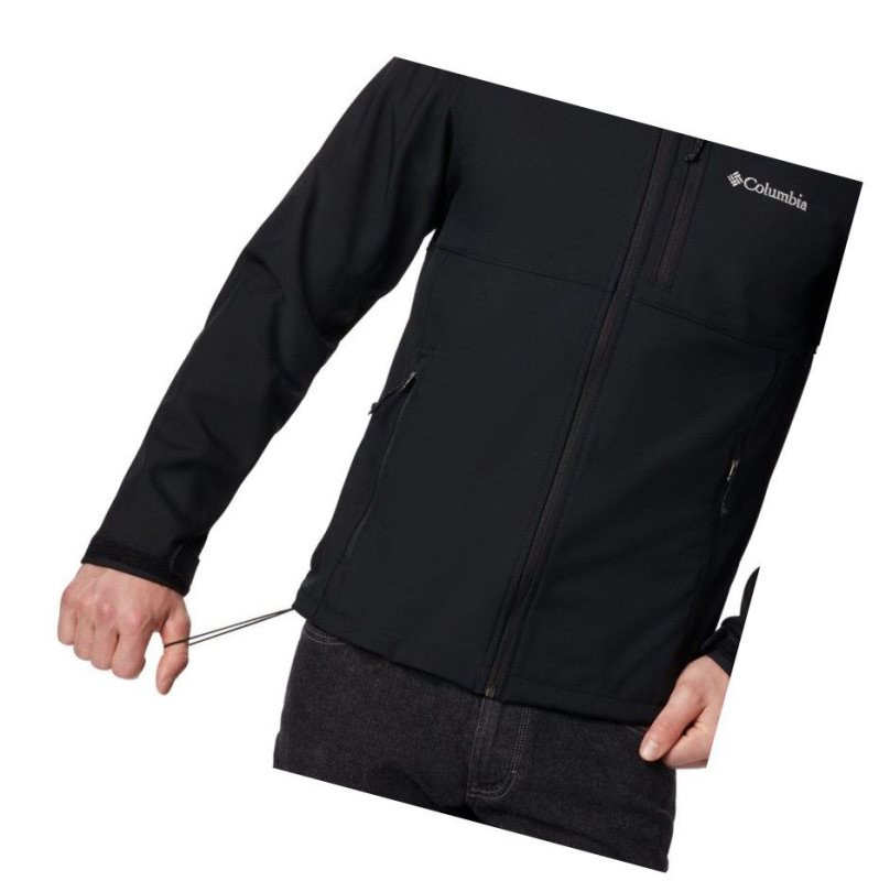 Columbia Ascender Hooded Softshell Mont Erkek Siyah | 86145-VLSR