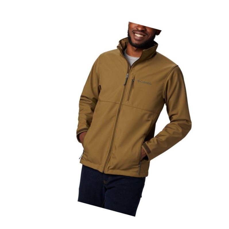 Columbia Ascender Softshell Big Mont Erkek Zeytin Yeşili Kahverengi | 94215-FSTK