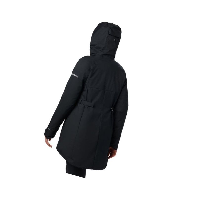 Columbia Autumn Rise Trench Mont Kadın Siyah | 09461-VFSN
