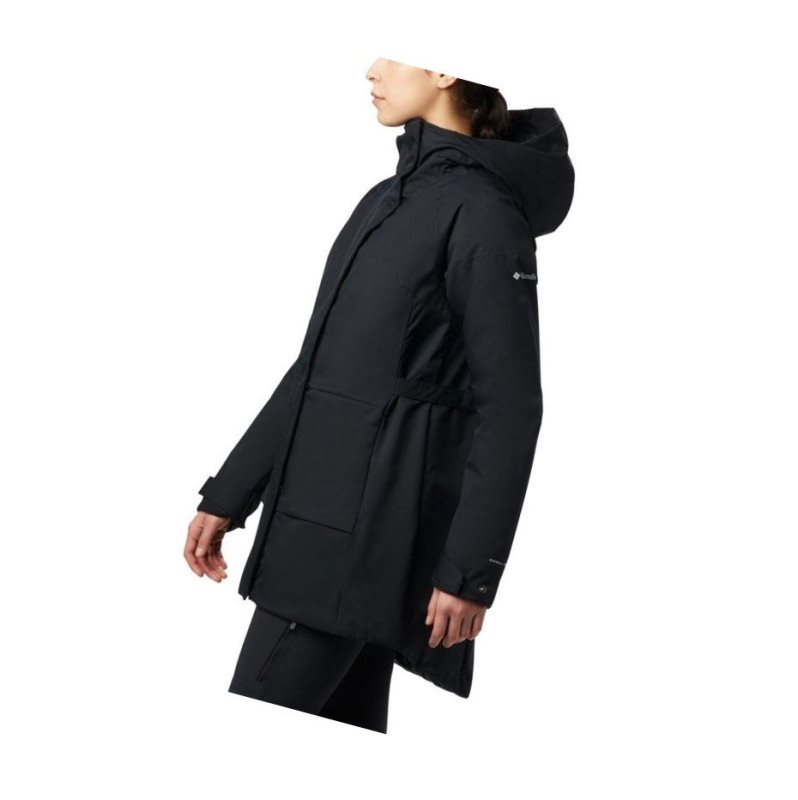 Columbia Autumn Rise Trench Mont Kadın Siyah | 09461-VFSN