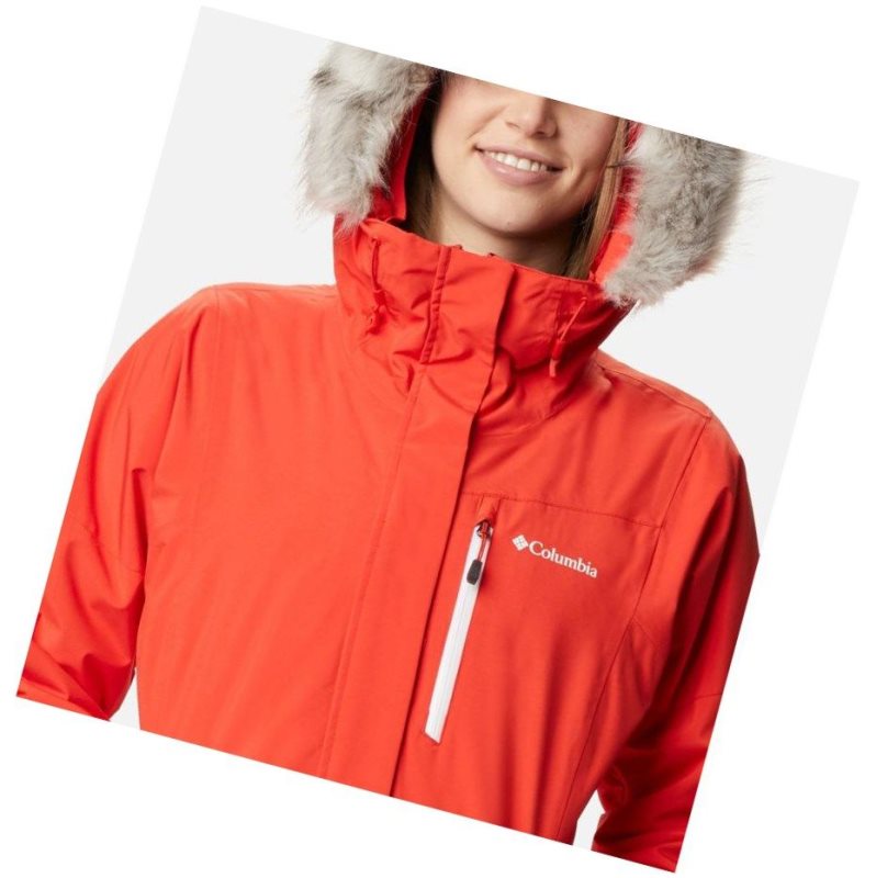 Columbia Ava Alpine Insulated Mont Kadın Turuncu Beyaz | 52170-DIBM