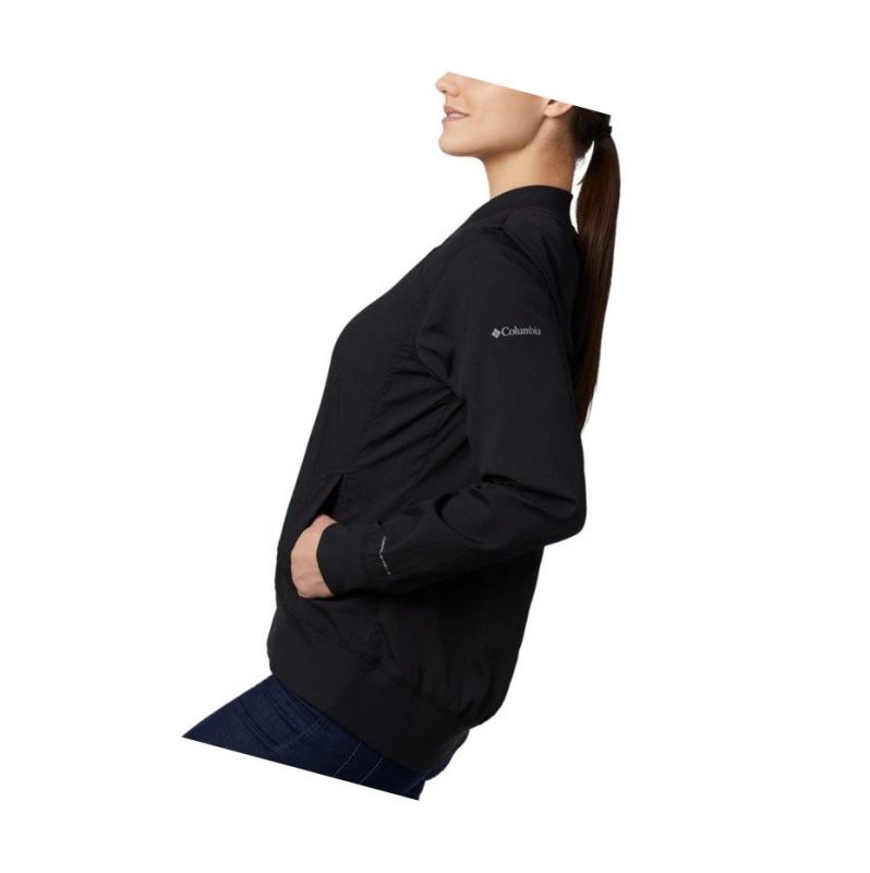 Columbia Bachy Butte Long Bomber Mont Kadın Siyah | 50498-BJEL