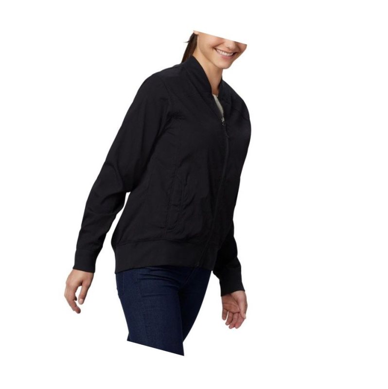 Columbia Bachy Butte Long Bomber Mont Kadın Siyah | 50498-BJEL