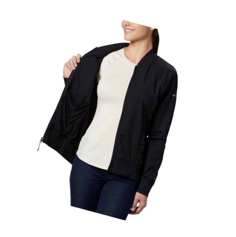 Columbia Bachy Butte Long Bomber Mont Kadın Siyah | 50498-BJEL