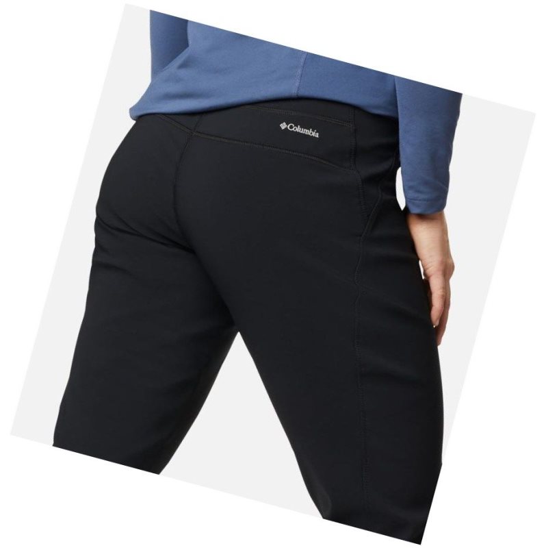 Columbia Back Beauty Highrise Warm Winter Pantolon Kadın Siyah | 60532-NDEQ