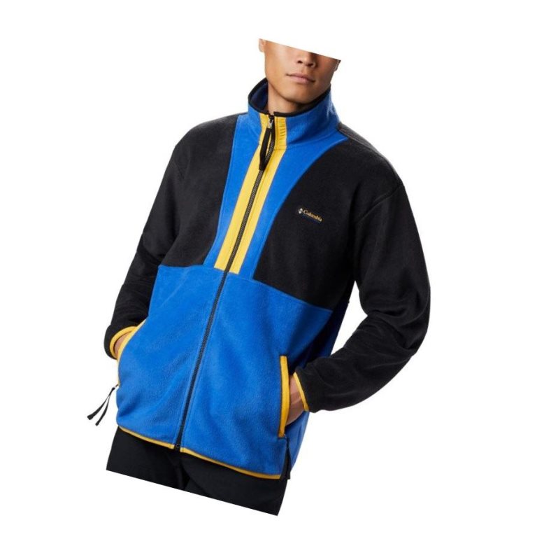Columbia Back Bowl Full Zip Fleece Mont Erkek Siyah | 90184-AKCY