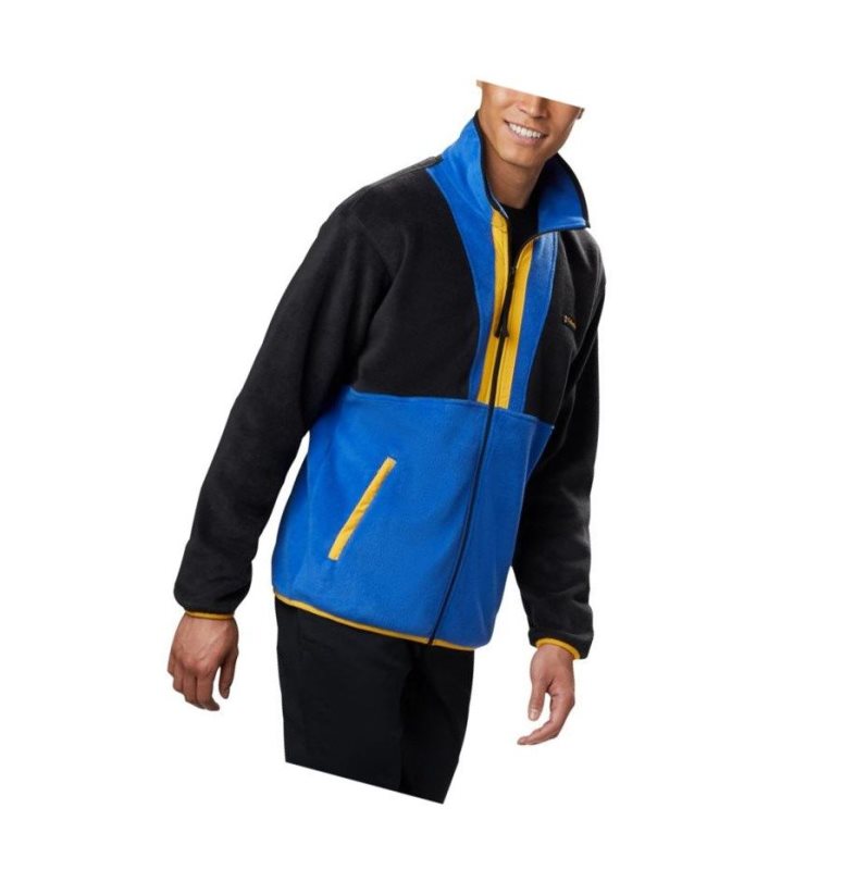 Columbia Back Bowl Full Zip Fleece Mont Erkek Siyah | 90184-AKCY